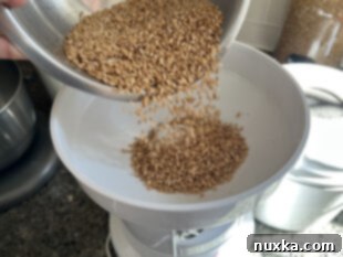 freshly milled flour, light and fine