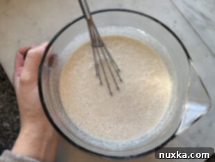 waffle batter ready for cooking