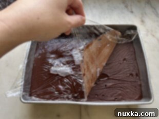 fudge frosting prep