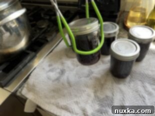 cooling jars after water bath