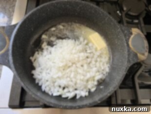 Sauteing onions in butter for pierogi sauce