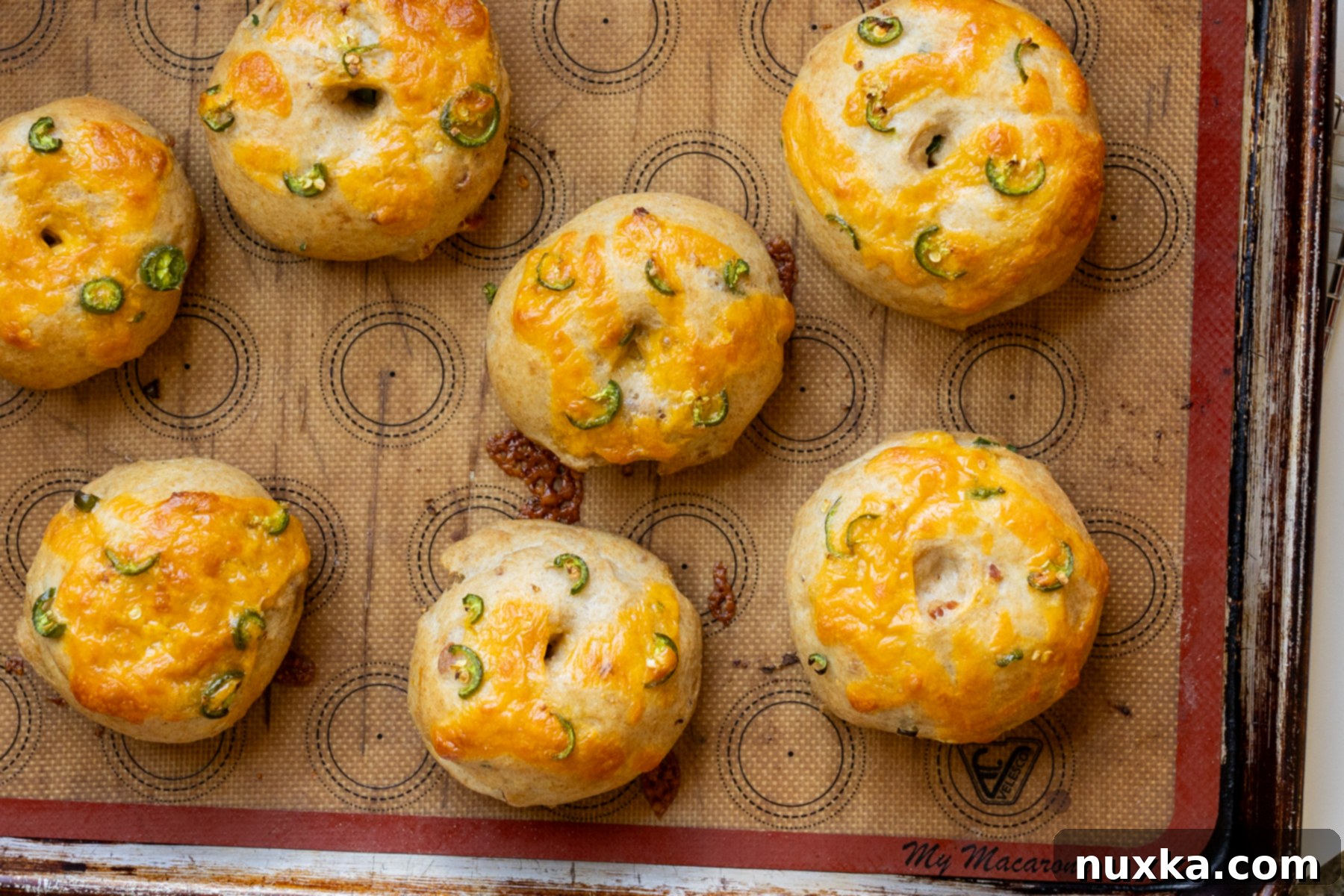 jalapeno cheddar sourdough bagels 