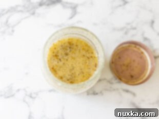 prepared and emulsified Greek vinaigrette dressing