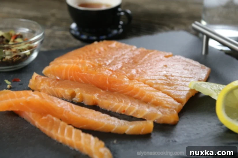 Crafting Homemade Lox 3 Cured salmon