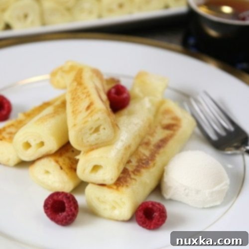 Cottage Cheese Crepes (Nalisniki)