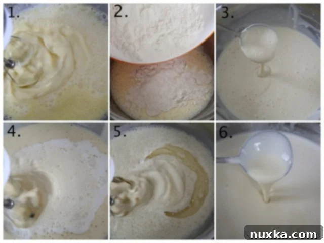 crepe batter texture in a mixing bowl