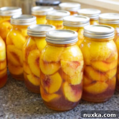 Mastering The Art Of Canning Peaches 7 delicious homemade canned peaches in a glass jar