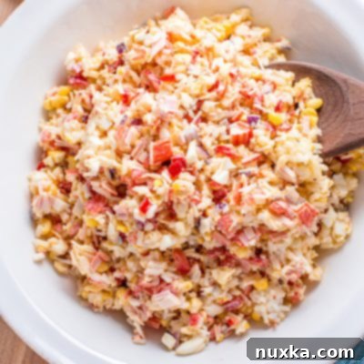 Velvety Crab and Rice Medley 4 creamy crab and rice salad