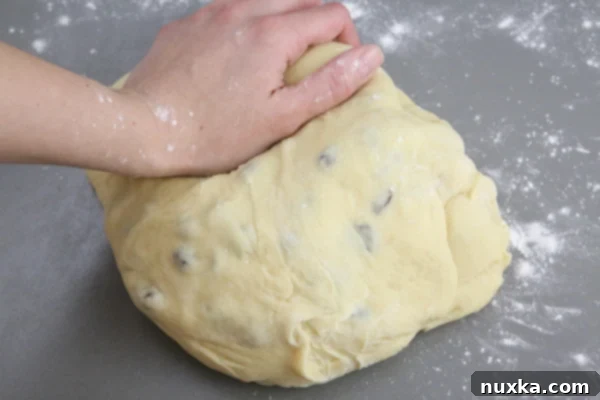 Paska dough ball ready for cups