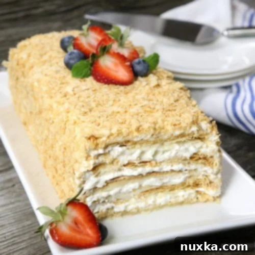 Napoleon Cake, a classic puff pastry dessert