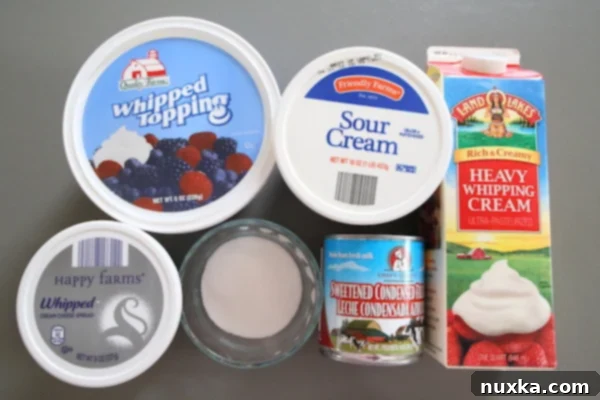 Ingredients for Napoleon Cake - Puff Pastry and Cream