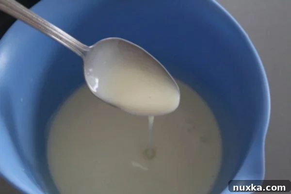 Mixing Condensed Milk Syrup