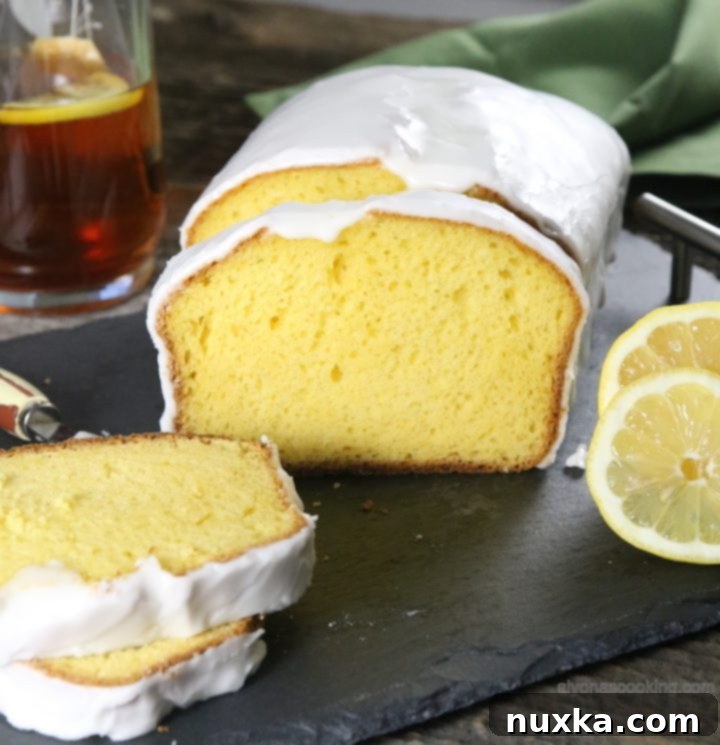 Moist Lemon Pound Cake with Lemon Glaze - Starbucks Copycat Recipe