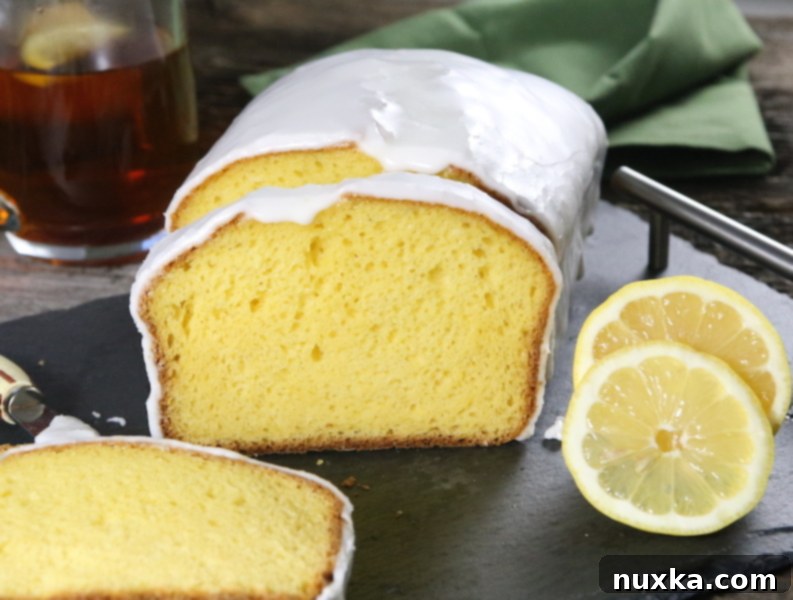 IMG_9011 - Glazed lemon pound cake, ready to serve