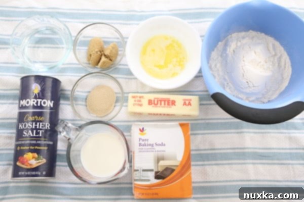 ingredients for soft pretzels like the Mall pretzel