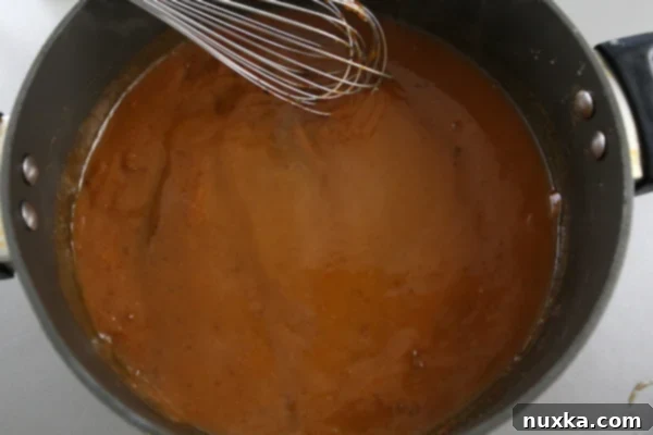 Salisbury Steak with Mushroom Gravy Step 5: Adding Liquid to Gravy