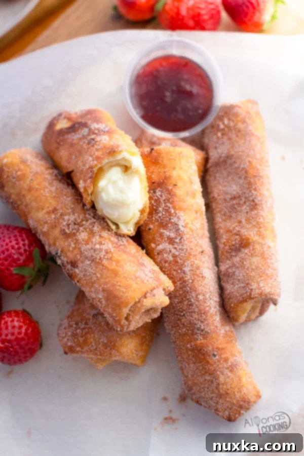 cheesecake chimichangas
