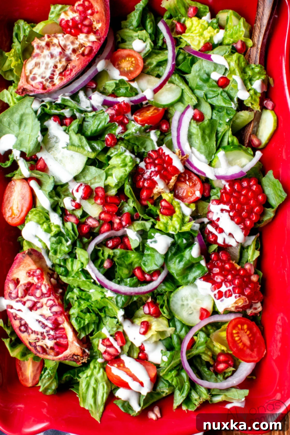 easy and simple pomegranate salad