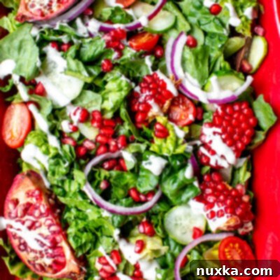 easy and simple pomegranate salad