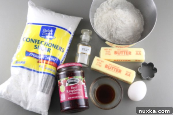 Preparing the cookie dough ingredients