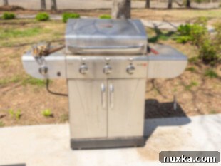 preheating a gas grill to medium-high heat
