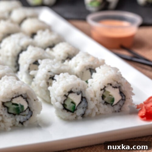Philadelphia Rolls with smoked salmon
