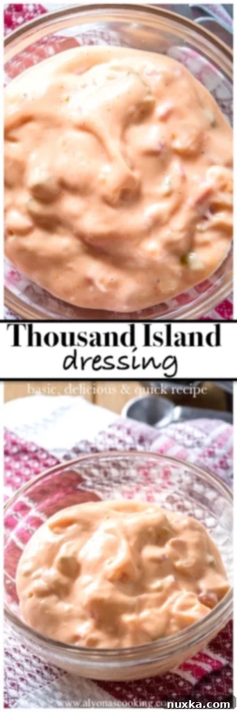 Overhead shot of Thousand Island dressing ingredients: mayonnaise, ketchup, relish, vinegar, diced onion, salt, pepper