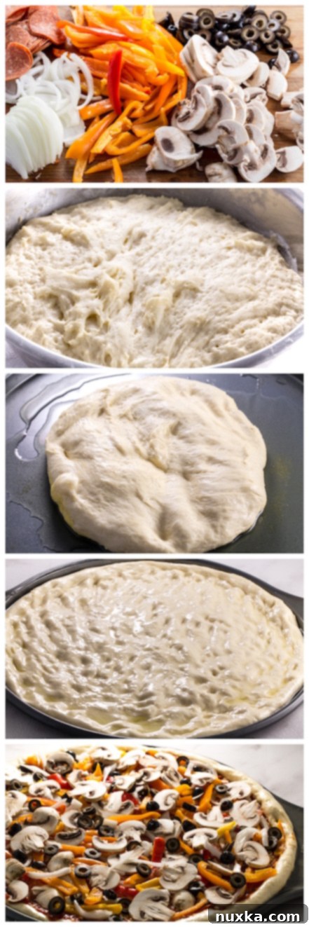 sliced deep-dish pizza on a pan