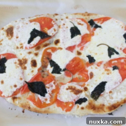 Perfectly Grilled White Pizza 9 Close-up of a beautifully grilled white pizza slice