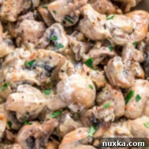 Creamy Sauteed Mushrooms