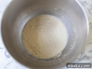 activating the dry yeast for Outback bread