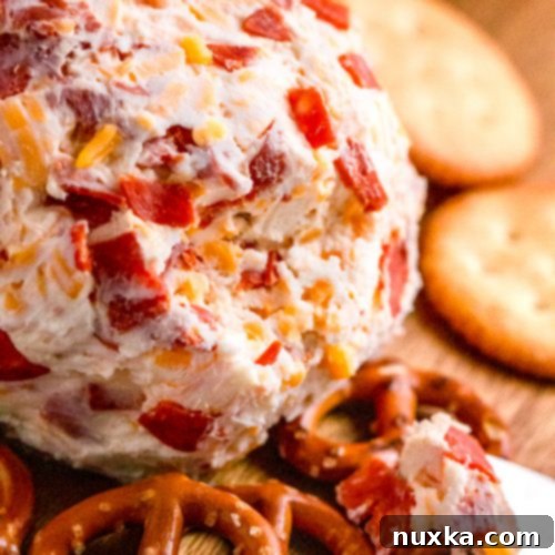 Classic Cheese Ball with Pepperoni & Cheddar