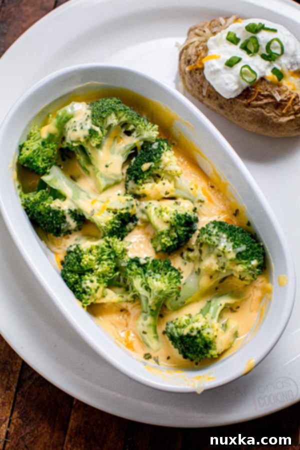 Outback Broccoli and Cheese, a creamy side dish