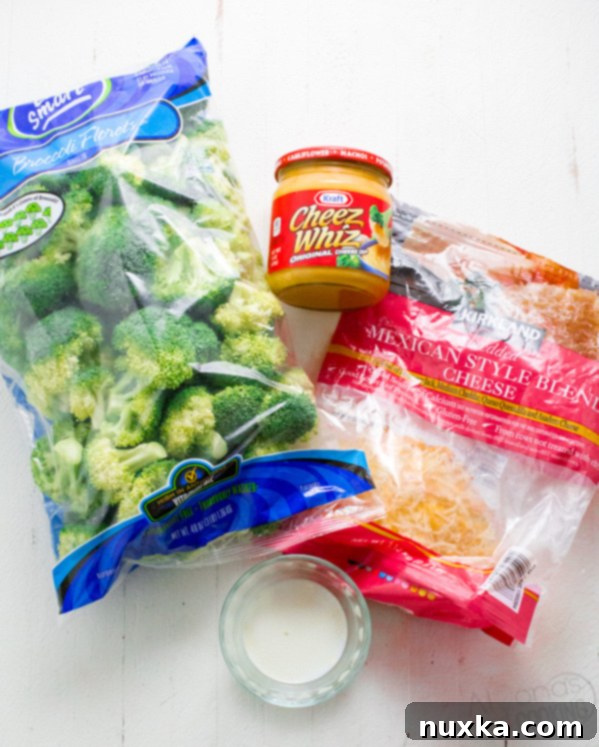 Ingredients for Outback Broccoli and Cheese