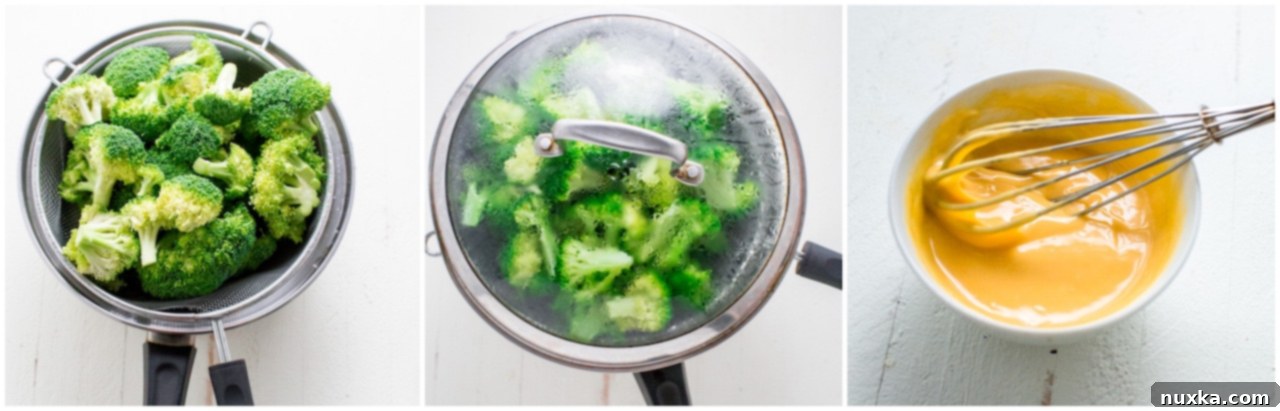 Outback Broccoli and Cheese, step-by-step preparation