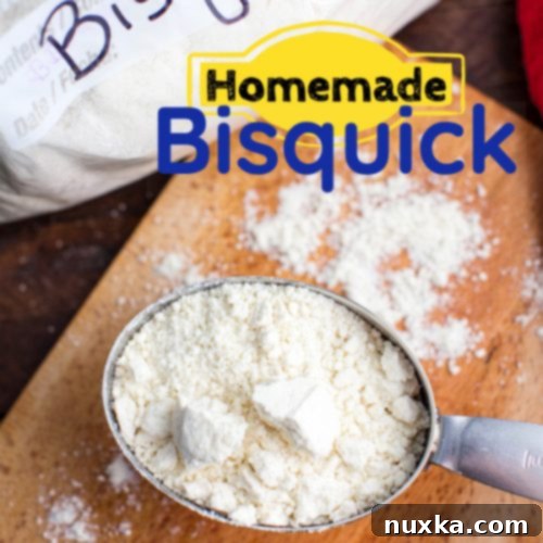 Homemade Bisquick Mix ready for storage