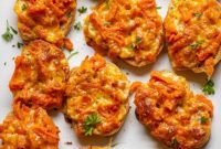 Golden Garlic & Cheese Carrot Bites