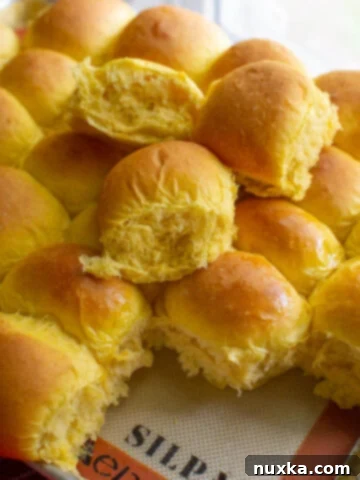 squash dinner rolls on a silicone mat and baking sheet