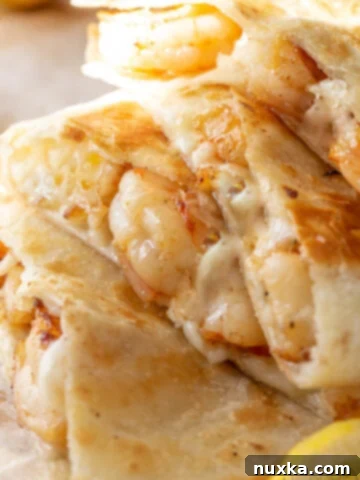 fried shrimp quesadilla recipe